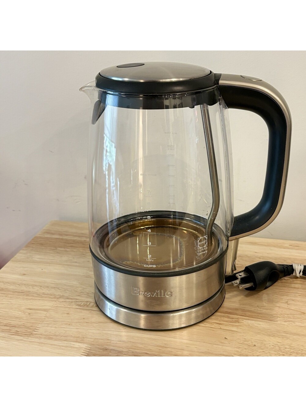 BREVILLE BKE595XL The Crystal Clear Electric Glass Kettle Used Works Great!!